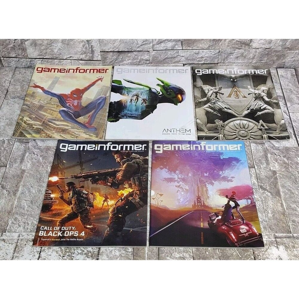 Lot Of 5 Game Informer Magazine Issues 301-303-305-306-307